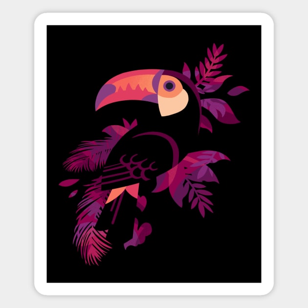 Toucan Silhouette Magnet by Waynem